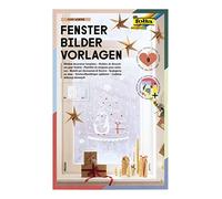 folia 39149 - Set de décors de fenêtre Cosy Winter avec 8 modèles de Design pré-imprimés sur Le thème de l'hiver, de Noël et de l'automne, y Compris 1 marqueur Craie en Blanc