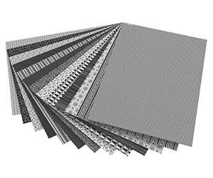 Folia 46709 Papier graphique Noir, Blanc