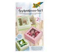 Folia 48401 Pastry Gift Box Set I for 2 Boxes Food Safe Cardboard Boxes 20 x 20