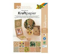 folia 48898 - Motif Pad Kraft Paper DIN A4 20 Sheets Assorted in 2 Grammages (12