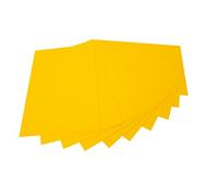 Folia Feutre de bricolage 520414, 20 x 30 cm, 10 feuilles – jaune banane