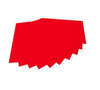 Folia 520420 - Feutre de Bricolage, 20 x 30 cm, 10 Feuilles, Rouge