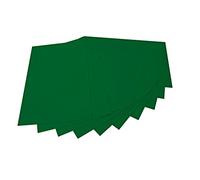 folia 520458 - Feutre de bricolage, de qualité fine, 10 feuilles, 150 g/m², 20 x 30 cm, vert sapin, traitement sans tache - Idéal pour de nombreux travaux manuels
