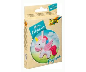 Folia 52910 Pegasus Kit De Couture En Feutre Pour Enfant Avec Pendentif En Forme De Pegasus Multicolore 15 Pi Ces