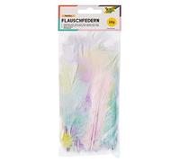 folia 53219 Plumes moelleuses Pastel, 10 g, Couleurs Assorties dans des Couleurs Pastel délicates, idéales pour Les travaux manuels, Les Masques, Les Costumes