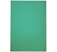 folia 5905 - Carton Photo Vert à Pois Blancs, 50 x 70 cm, 10 Feuilles, imprimé des Deux côtés, pour Le Bricolage et la création de Cartes, d'images de fenêtre et pour Le Scrapbooking