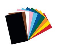 folia 6122/4/09 - Lot de 100 Feuilles de Papier cartonné, Format A4, 220 g/m², Assortiment de 10 Couleurs, pour bricoler et créer des Cartes, des Photos de fenêtre et pour Le Scrapbooking