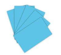 folia 6122/4/30 - Carton d'argile 220 g/m², Bleu Ciel, Format A4, 100 Feuilles, Base pour de Nombreux travaux manuels