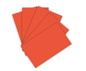 folia 6122/4/40 - Carton d'argile 220 g/m² - Carton de Bricolage Orange - Format A4-100 Feuilles - Base pour de Nombreux travaux manuels