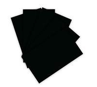 folia 6122/4/90 - Carton d'argile 220 g/m², Carton de Bricolage, Noir, Format A4, 100 Feuilles, Base pour de Nombreux travaux manuels