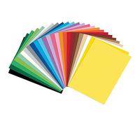folia 614/250 09 - Lot de 250 Feuilles cartonnées Assorties DIN A4, 300 g/m², 250 Feuilles, Assorties en 25 Couleurs, pour bricoler et créer des Cartes, des Photos et pour Le Scrapbooking