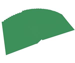 folia 614/50 53 - Carton photo DIN A4, 300 g/m², 50 feuilles, vert mousse - pour le bricolage et la création de cartes, de décorations de fenêtre et pour le scrapbooking