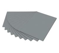 folia 6184 - Lot de 10 Feuilles de Carton Photo Gris Pierre - 50 x 70 cm - 300 g/m² - pour Le Bricolage et la Conception créative des Cartes, des Images de fenêtre et pour Le Scrapbooking