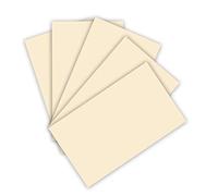 folia 6308 - Lot de 50 Feuilles de Papier à Dessin Beige - Format A3-130 g/m² - Base pour de Nombreux travaux manuels