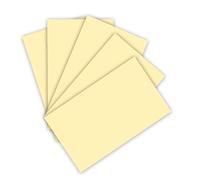 folia 6311 Lot de 50 feuilles de papier de couleur jaune paille, format A3, 130 g/m², pour travaux manuels
