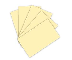 folia 6311 Lot de 50 feuilles de papier de couleur jaune paille, format A3, 130 g/m², pour travaux manuels