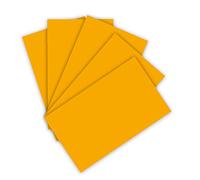 folia 6316 - Papier de couleur 130 g/m², papier à dessin ton jaune foncé, format A3, 50 feuilles comme base pour de nombreux travaux manuels