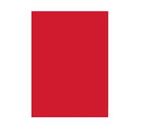 Folia Papier de couleur Lot de 50 feuilles A3 130 g/m² Rouge vif