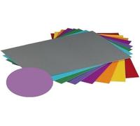 folia 6328 - Papier de couleur 130 g/m², papier à dessin en lilas, format A3, 50 feuilles comme base pour de nombreux travaux manuels