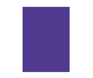 folia 6332 - Lot de 50 feuilles de papier de couleur - Violet foncé - Format A3-130 g/m² - Pour le bricolage et la conception créative des cartes, des images de fenêtre et pour le scrapbooking