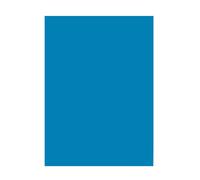 Folia 6334 Coloured Paper, DIN A3, 50 Sheets, Blue mid-blue