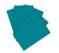 folia 6338 - Papier de Couleur 130 g/m², Papier à Dessin Argile Turquoise, Format A3, 50 Feuilles, Base pour de Nombreux travaux manuels
