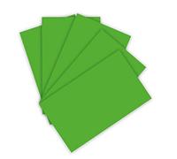 folia 6355 - Lot de 50 Feuilles de Papier de Couleur - 130 g/m² - Vert Gazon - Format A3 - pour la Base de Nombreux travaux manuels - Vert