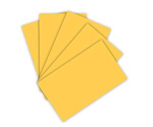 Folia 6366 - Lot de 50 Feuilles de Papier de Couleur - 130 g/m² - Doré Brillant - Format A3 - Base pour de Nombreux travaux manuels