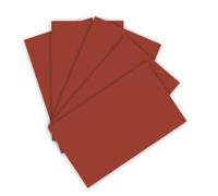 Folia 6374 Papier de Couleur 130 g/m², Papier à Dessin d'argile Marron Rouge, Format A3, 50 Feuilles, comme Base pour de Nombreux travaux manuels