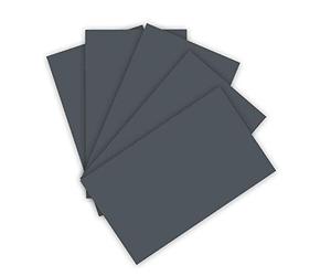 folia 6388 - Lot de 50 feuilles de papier à dessin - Anthracite - Format A3-130 g/m² - Base pour de nombreux travaux manuels