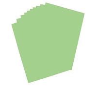folia 65406 - Lot de 10 Feuilles de Papier 380 g/m² - Couleur Vert maïs - Idéal pour bricoler ou créer des Affiches et des Affiches