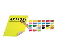 folia 65700 - Lot de 10 feuilles de papier cartonné blanc d'un côté 48 x 68 cm - 380 g/m² - Idéal pour bricoler ou créer des affiches et des affiches