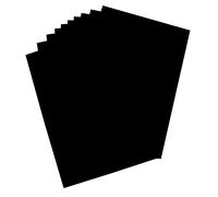 folia 65800 - Lot de 10 Feuilles de Papier cartonné 380 g/m² de Couleur Noire d'un côté - Idéal pour bricoler ou créer des Affiches et des Affiches