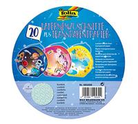 folia 682006 Lot de 20 confettis en Papier Transparent 115 g/m² pour lanternes Rondes Ø 16,8 cm