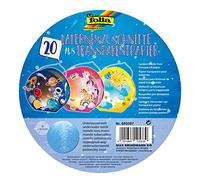 folia 682007 Lot de 20 lanternes en Papier Transparent 115 g/m² pour lanternes Rondes Ø 16,8 cm