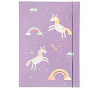 Folia 69013 - Chemise à Rabats A3 Hot Foil Magic Unicorns, en Carton Solide avec élastique
