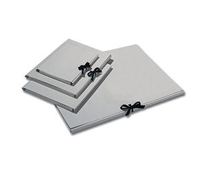 Folia 6902 Classeur en carton gris avec ruban pour DIN A4