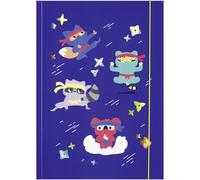 folia 69022 - Chemise à rabats A3 HOTFOIL NINJAS, Chemise à dessin en papier FSC-Mix avec finition pelliculée, Chemise en carton solide avec élastique