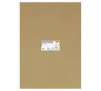 folia 691/25/98 Lot de 25 feuilles de papier kraft naturel 120 g/m² env. 50 x 70 cm pour travaux manuels et création de cartes de vœux, invitations, marque-places, etc.