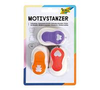 Folia Perforateurs à motif 7019 – 3 perforateurs : Papillon, Ours, Coeur