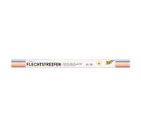 folia 70315 - Bandes à tresser Pastell en Papier, 200 pièces en 10 Teintes Pastel différentes, 50 x 1,5 cm, Bandes de Papier pour tresser et Plier