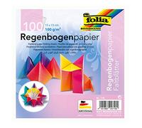 Folia Feuilles de papier 716 – Lot de 100 Arc-en-ciel 15 x 15 cm 100 g/m²
