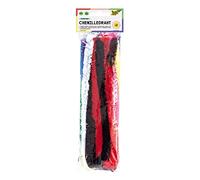 folia 772109 - Fil chenille, 10 pièces assorties en 10 couleurs, extra moelleux, diamètre 20 mm et longueur 50 cm, idéal pour bricoler et créer des animaux, des figurines et d'autres formes
