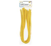 folia 77817 - Lot de 10 fils chenille en ocre, diamètre 8 mm et 50 cm de long, idéal pour les enfants pour bricoler et concevoir des animaux, des figurines et d'autres formes