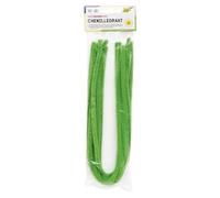 folia 77851 - Fil chenille - 10 pièces - Vert clair - Diamètre : 8 mm - Longueur : 50 cm - Idéal pour les enfants - Pour bricoler et concevoir des animaux, des figurines et d'autres formes
