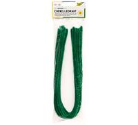folia 77853 - Fil Chenille - Lot de 10 Cure-Pipes - Vert Mousse - Diamètre : 8 mm et Longueur : 50 cm - Idéal pour Les Enfants pour bricoler et créer des Animaux, Figurines et Autres Formes