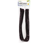 folia 77885 - Lot de 10 fils chenillés marron Ø 8 mm et 50 cm de long, idéal pour les enfants pour le bricolage et la création d'animaux, de figurines et d'autres formes