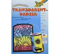 folia 785 Folder with Rainbow Transparent Paper, Assorted Colours, 10 Sheets, 11