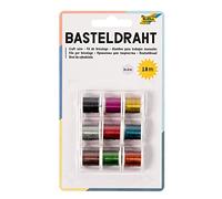 Folia 79909 - Set de fils de fer, 9 rlx à 2m, couleurs assorties
