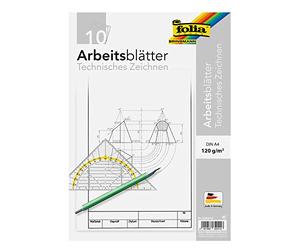 Folia 8204/10 caractères papiers gekörnt - Petit format A4 120 g 10 feuilles